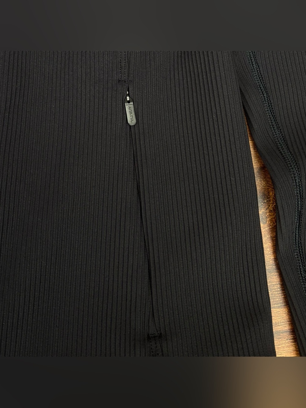 Athleta Ribbed Jacket In Black Size XS - Picture 3 of 8